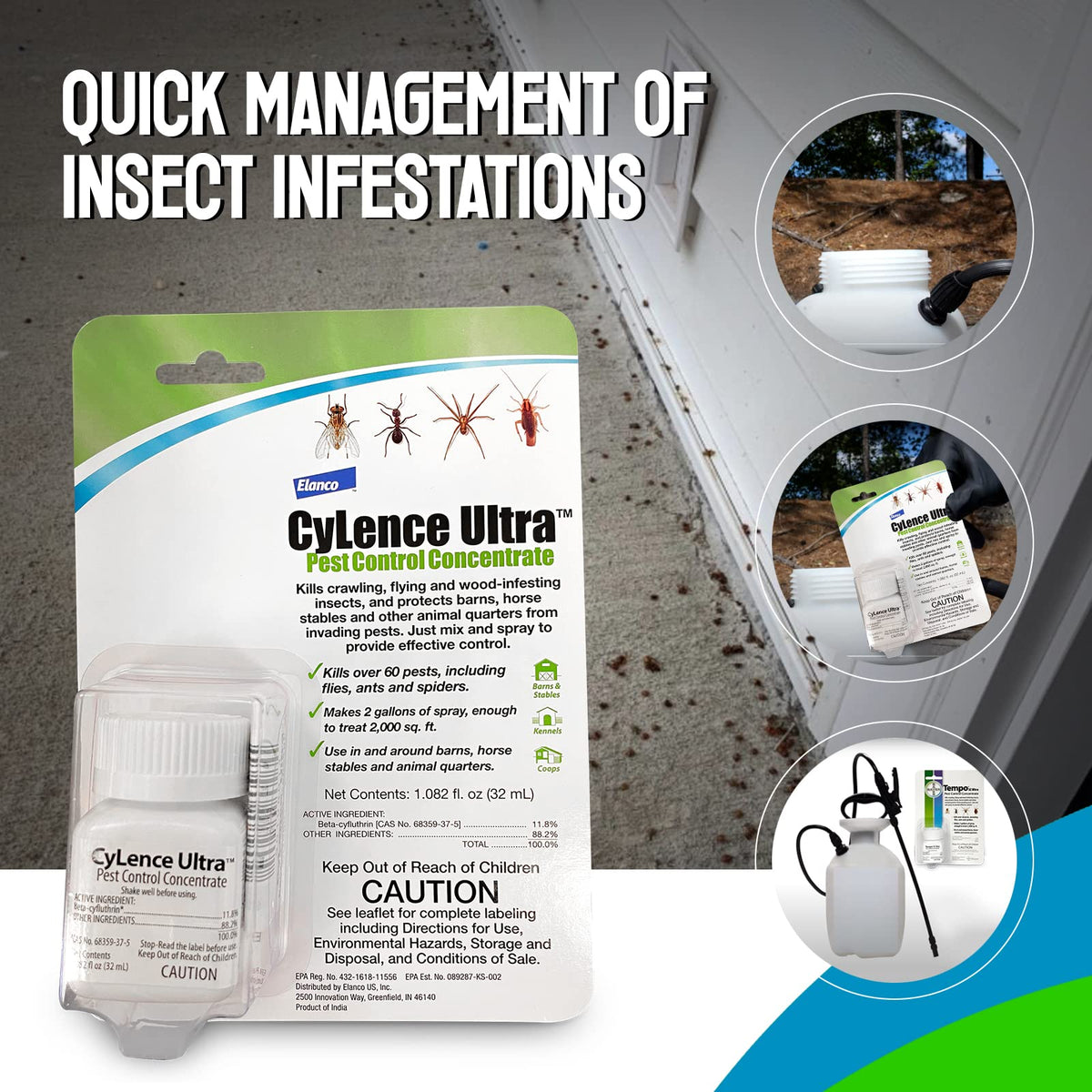 Cylence Ultra Pest Control Concentrate- Bayer Stink Bug Killer - Ant T -  CENTAURUS AZ