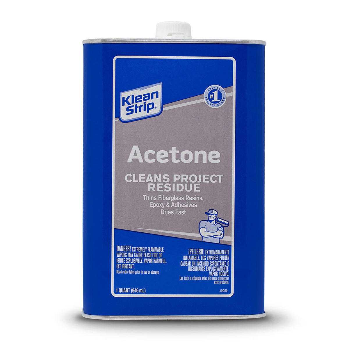 MSC Klean-Strip. GAC18 1 Gallon Acetone Comes in Metal Can, Quantity: Each